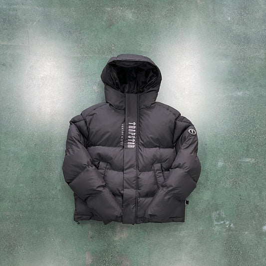 Trapstar Decoded Hooded Puffer 2.0 Jacket - Preto