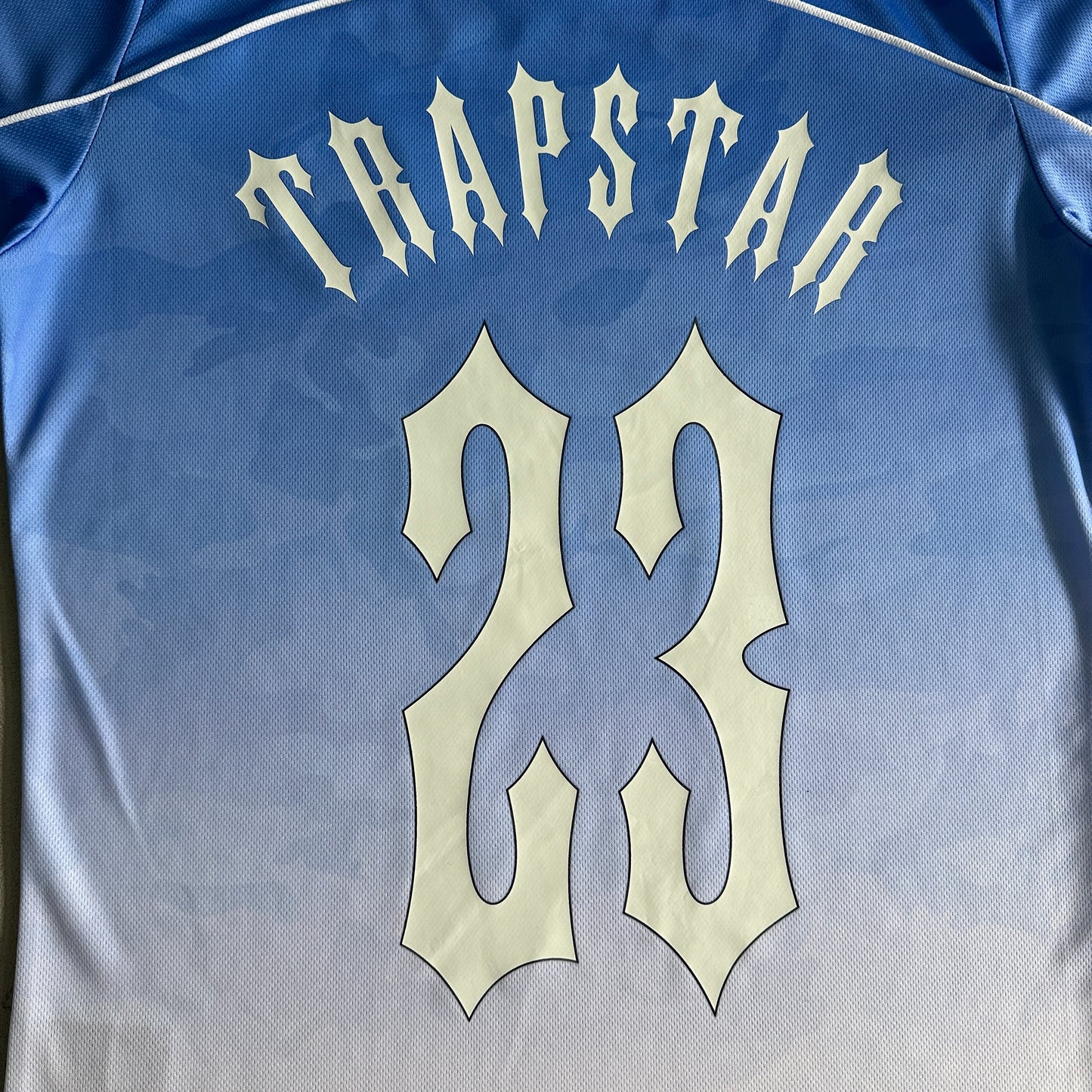 T-Shirt de Futebol Trapstar Camuflado - Azul