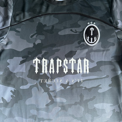 T-Shirt Trapstar Irogate Futebol Jersey t - Preto - Camuflado