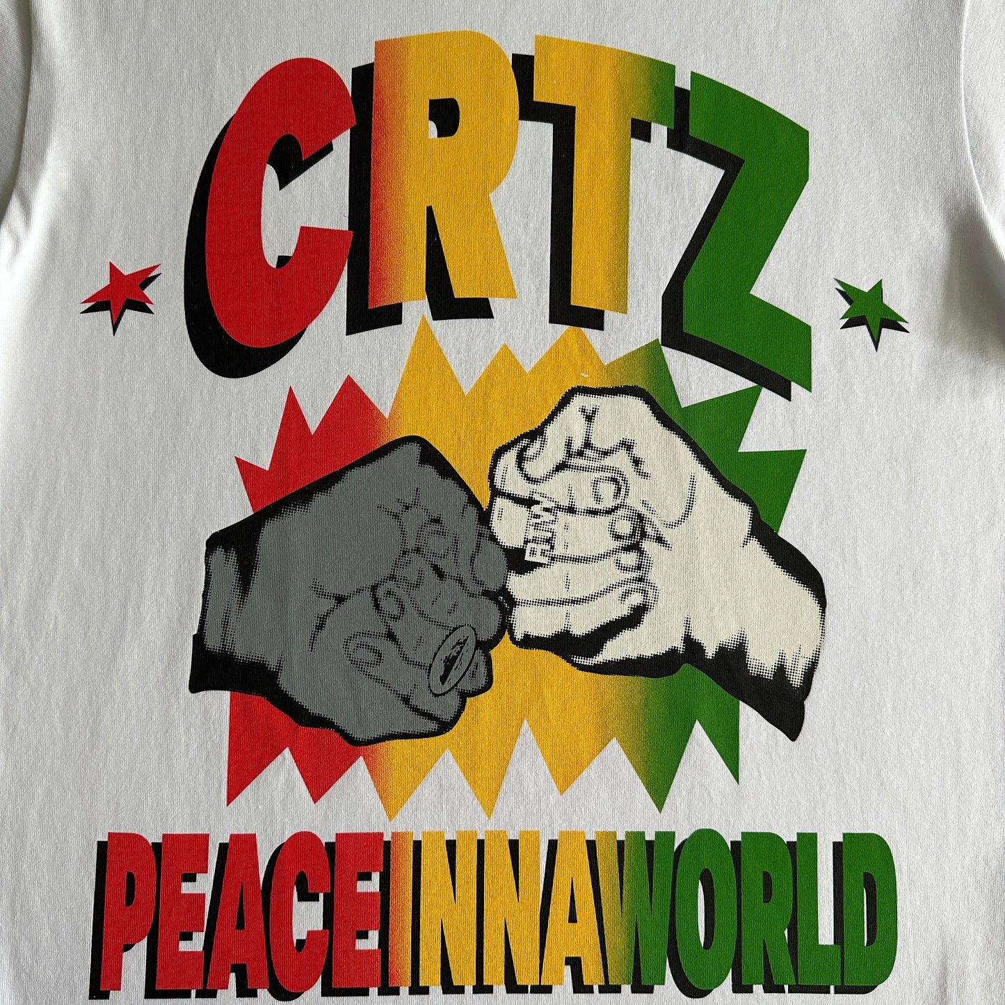 Corteiz Peaceinnaworld Tee - Branco