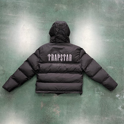 Trapstar Decoded Hooded Puffer 2.0 Jacket - Preto