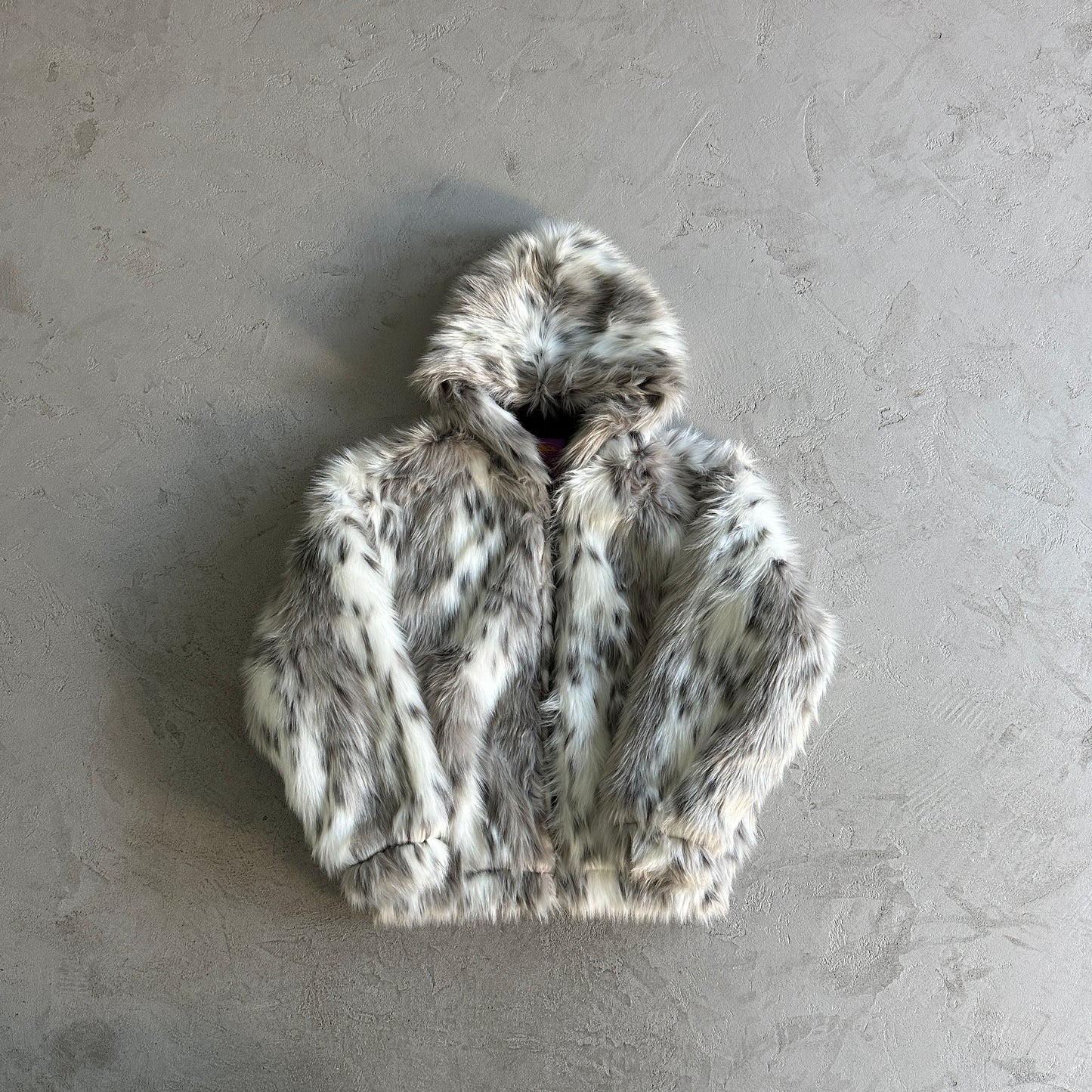 Corteiz Faux Fur Hooded Jacket