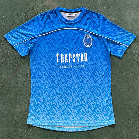 Trapstar Futebol Jersey T-Shirt - Azul