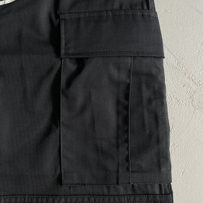 Corteiz 5Star Cargos Preto com Logótipo Branco