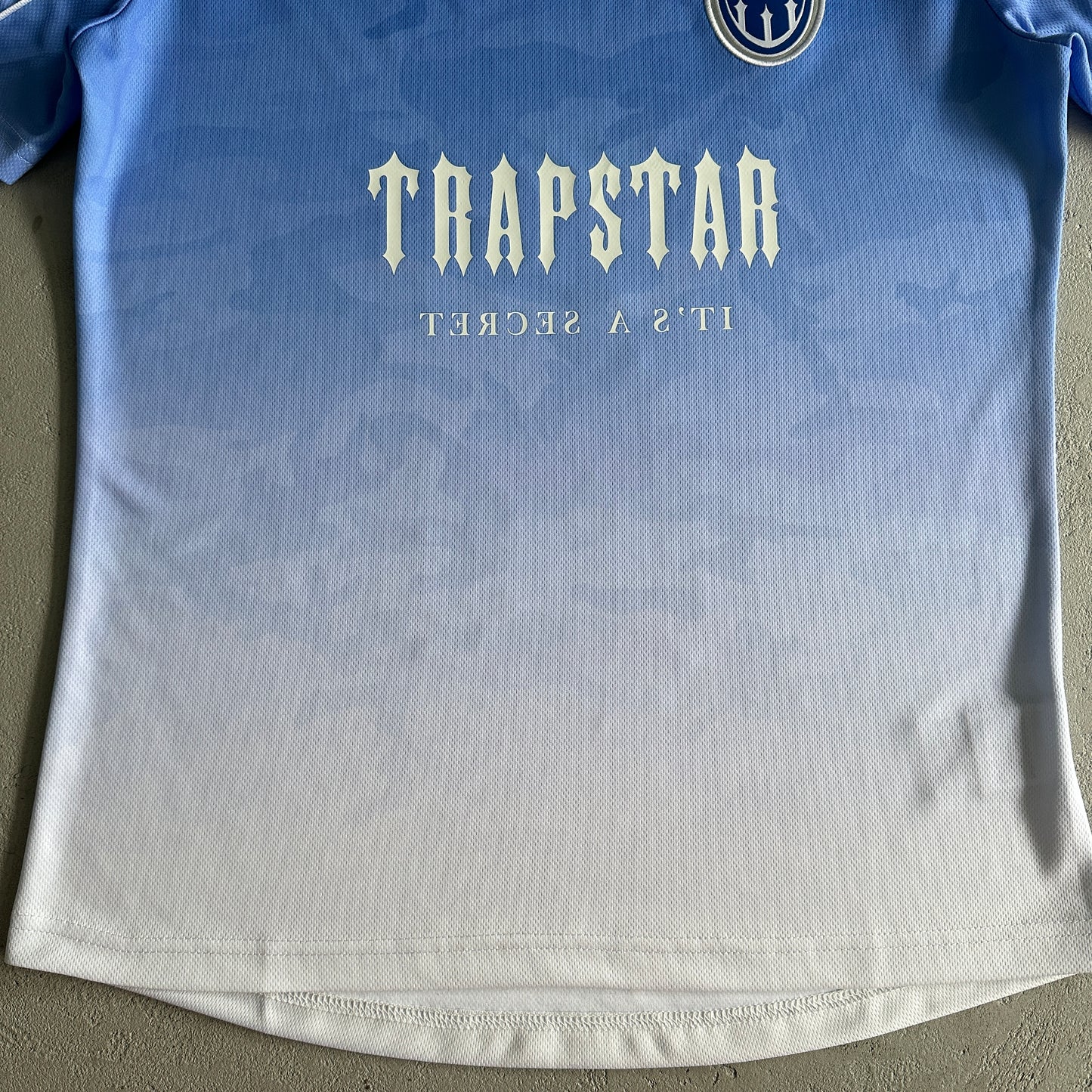 T-Shirt de Futebol Trapstar Camuflado - Azul