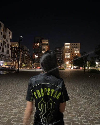 Trapstar Futebol T-Shirt Jersey - Preto/Lima