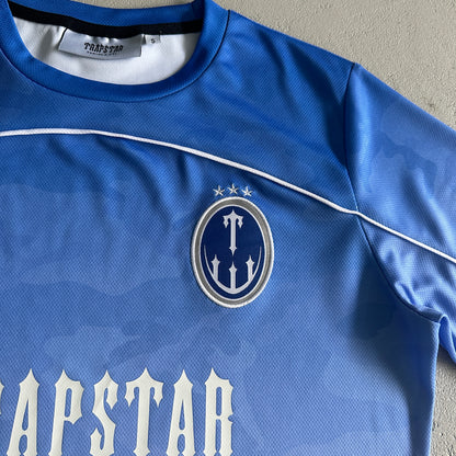 T-Shirt de Futebol Trapstar Camuflado - Azul