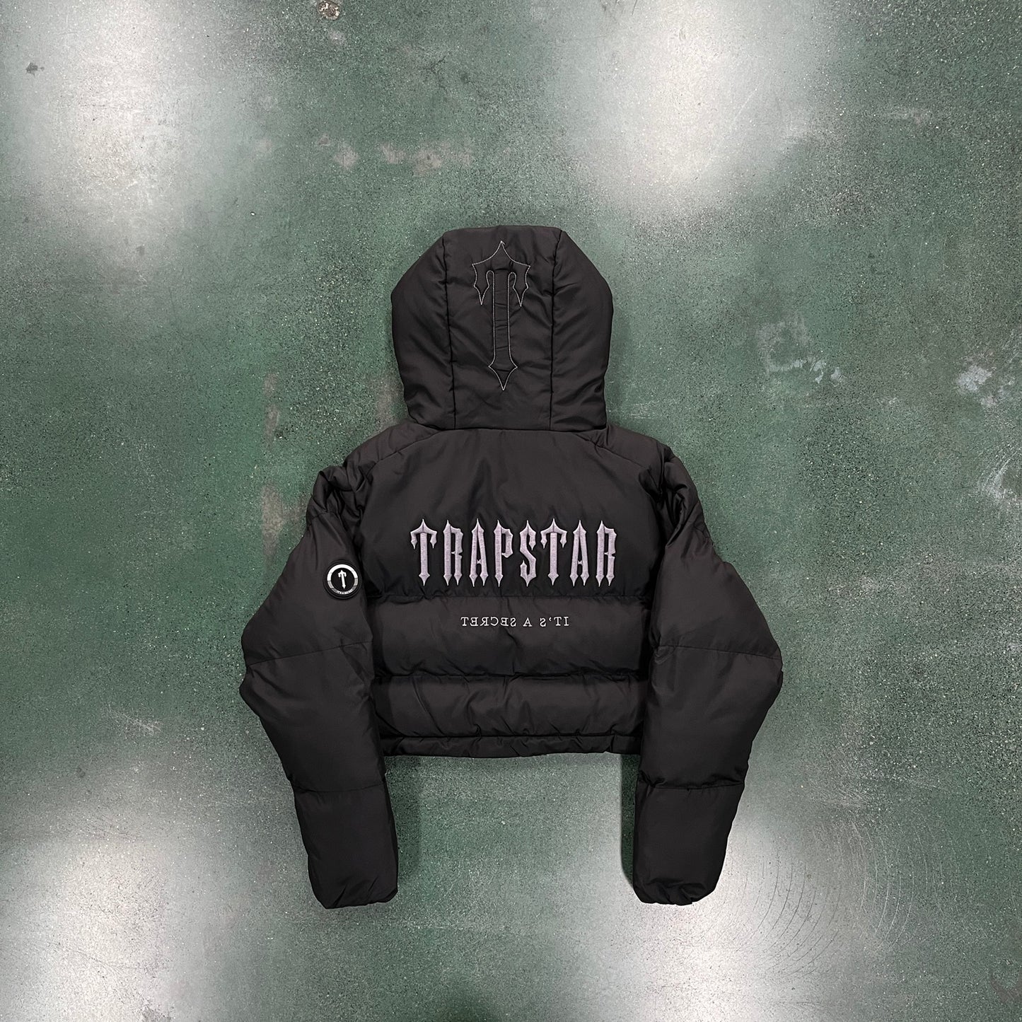 FEMININO - Trapstar Decoded Hooded Puffer 2.0 Jacket - Preto