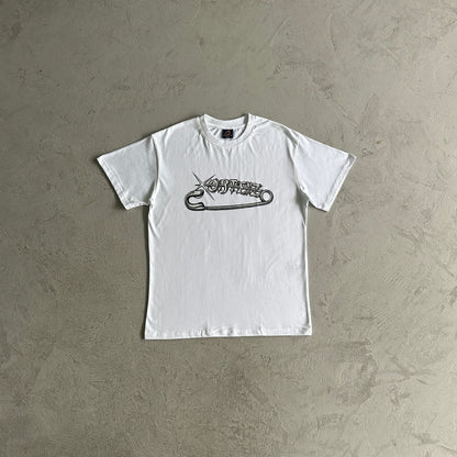 Corteiz Paper Clip Short Sleeves - Branco