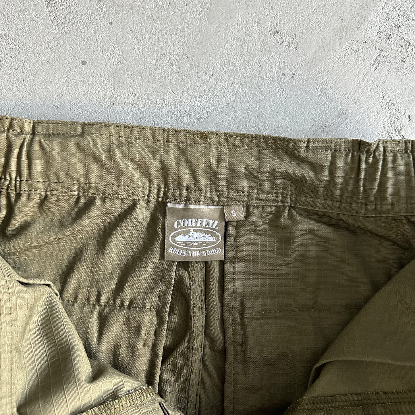 Corteiz Military Green Logo Patch Cargos