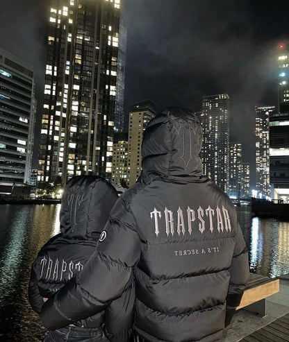 Trapstar Decoded Hooded Puffer 2.0 Jacket - Preto