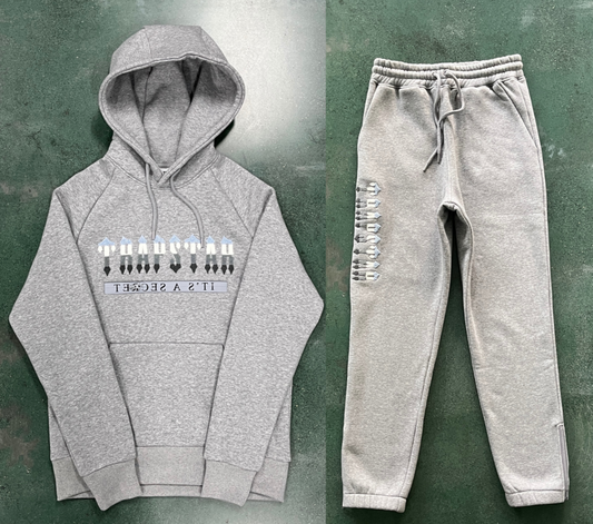 CONJUNTO Chenille Decoded 2.0 Hooded Tracksuit - Cinza & Azul