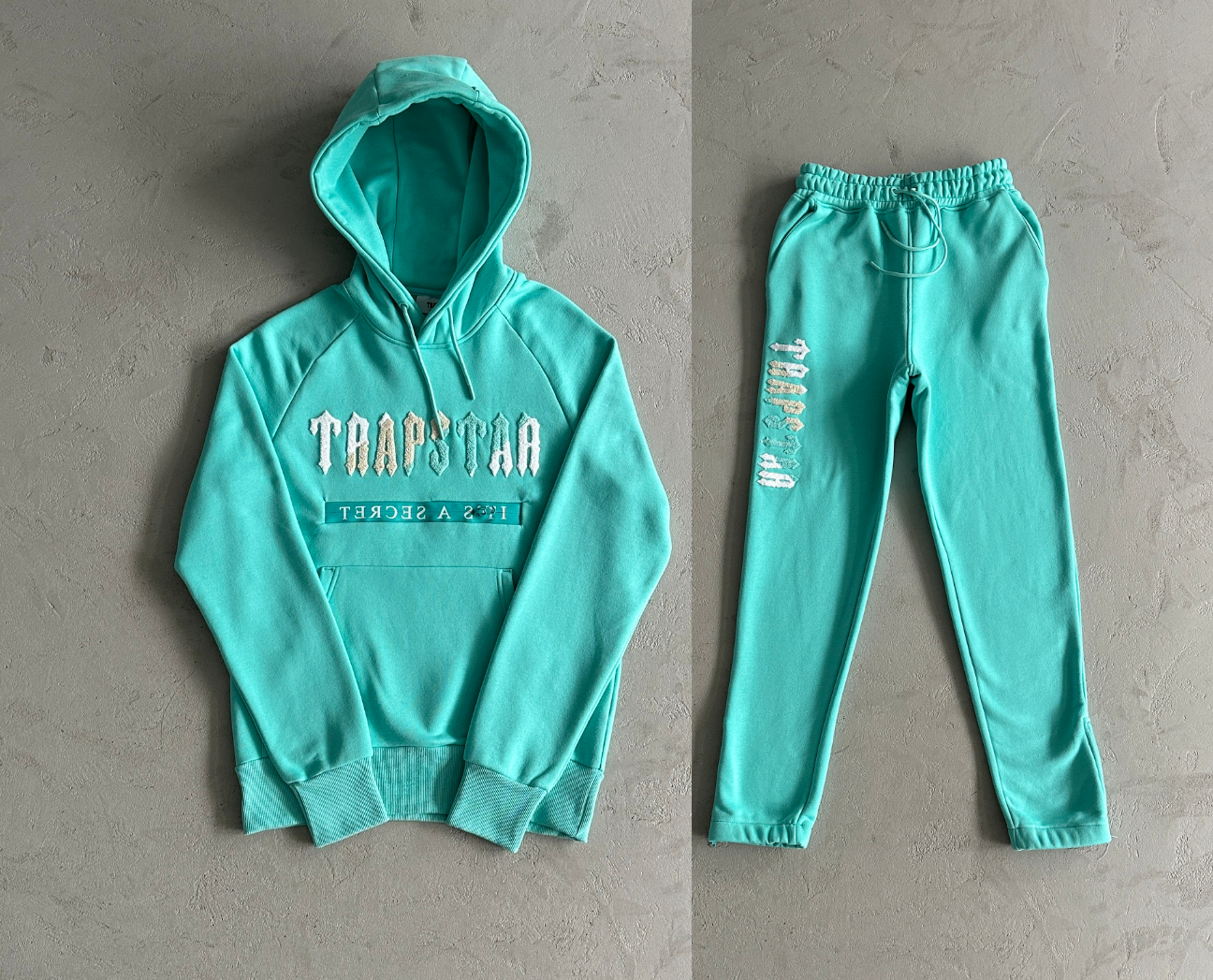 Trapstar Chenille Decoded 2.0 Hoodie - Tiffany Blue