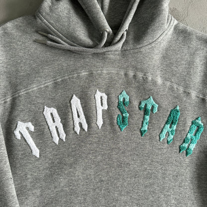 Trapstar Irongate Chenille Arch Hoodie Tracksuit  Cinza - Azul Marinho