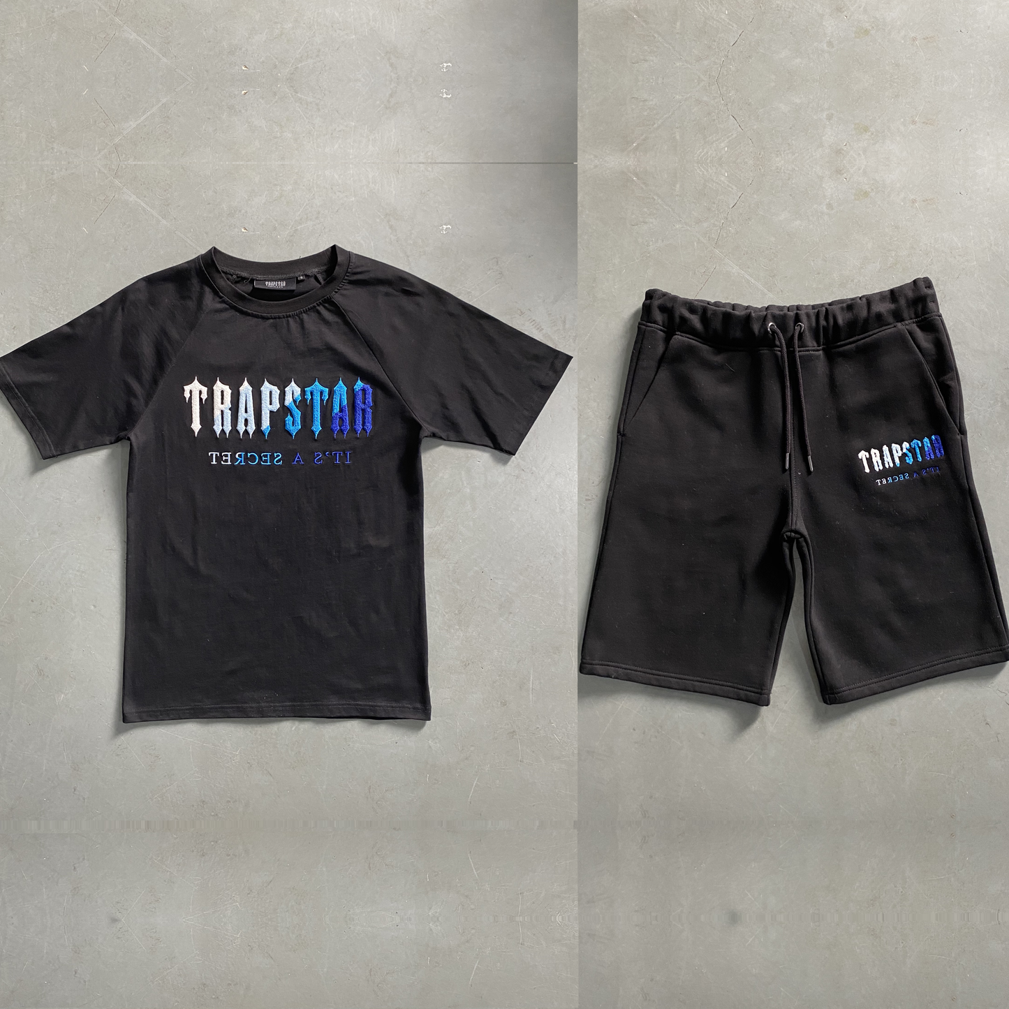 Trapstar Conjunto de Verão T-Shirt e Calções - Preto