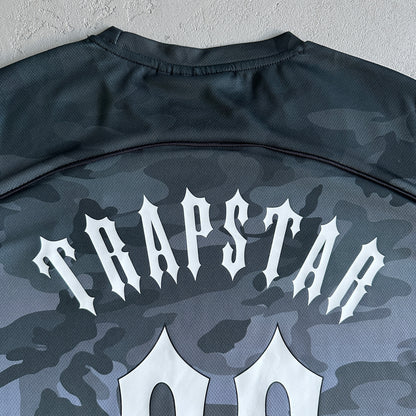 T-Shirt Trapstar Irogate Futebol Jersey t - Preto - Camuflado