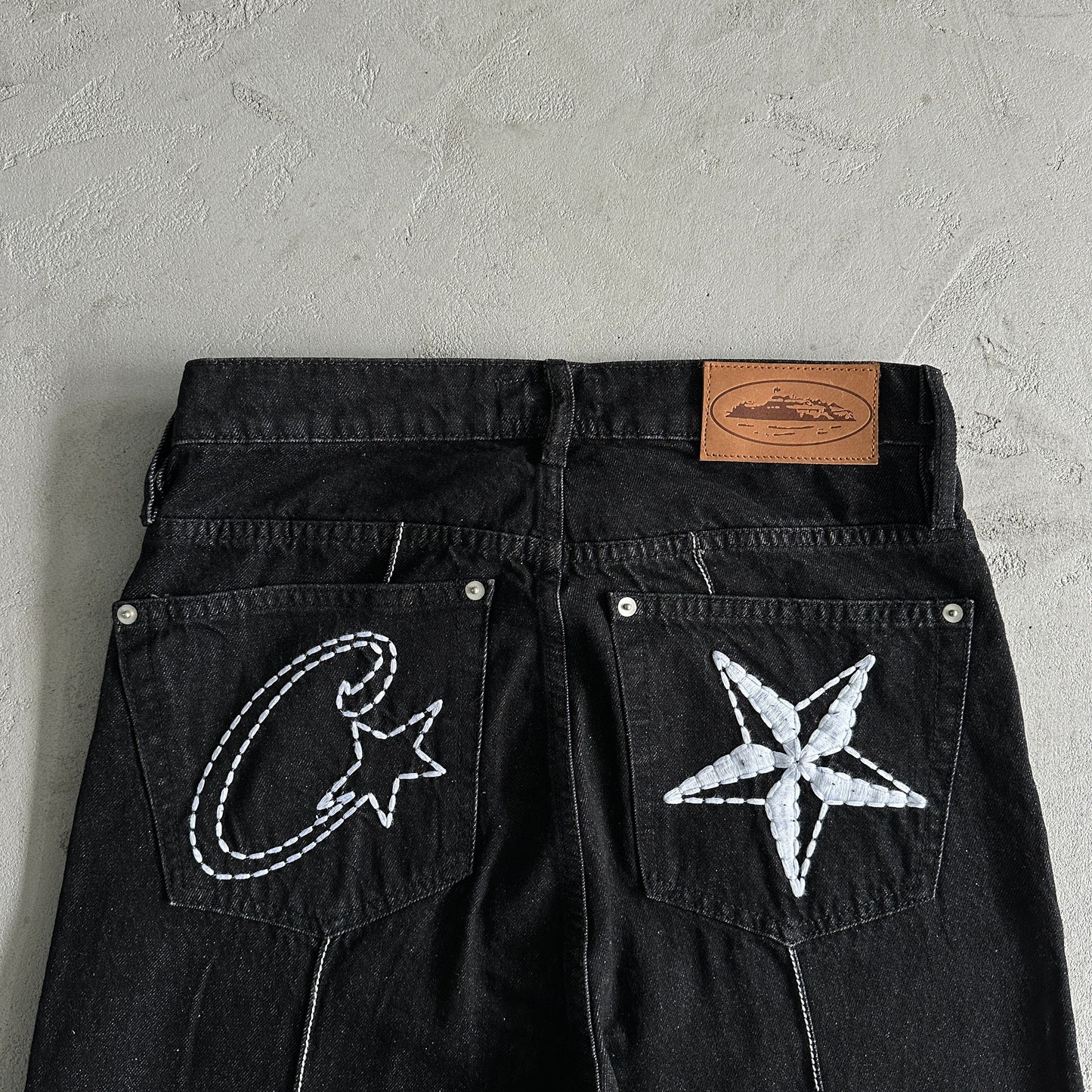 Corteiz Denim Jeans - Preto