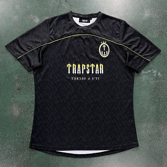 Trapstar Futebol T-Shirt Jersey - Preto/Lima