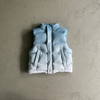 Trapstar Decoded Gilet - Light Blue Gradient - White