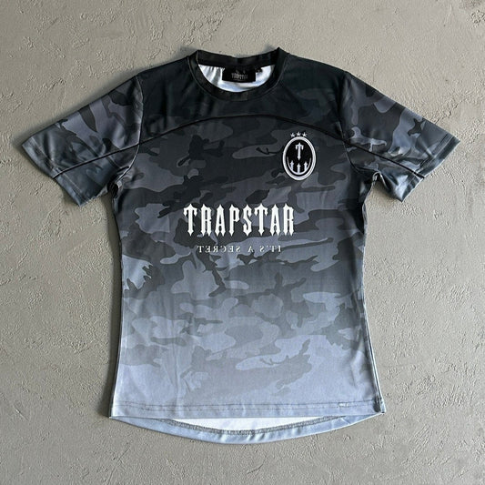 T-Shirt Trapstar Irogate Futebol Jersey t - Preto - Camuflado