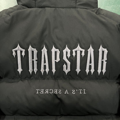 FEMININO - Trapstar Decoded Hooded Puffer 2.0 Jacket - Preto